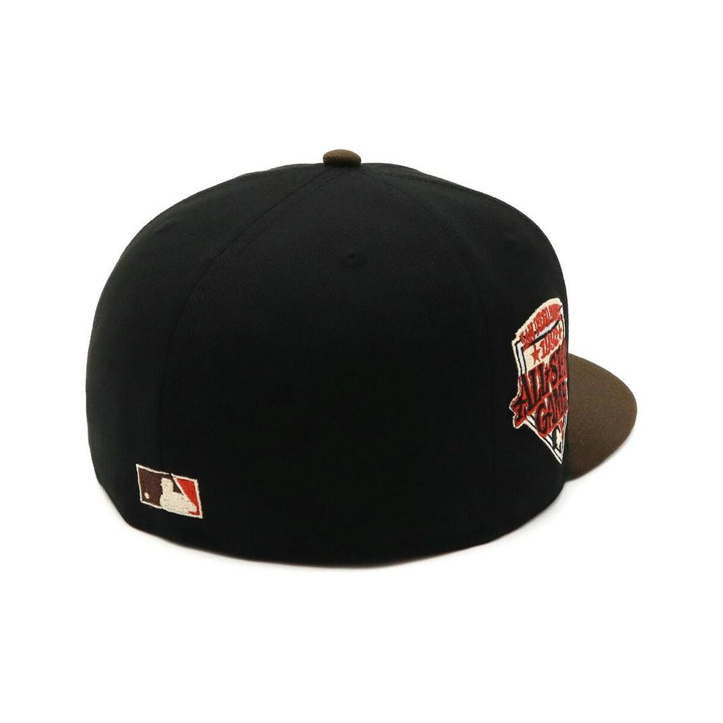 New Era 59FIFTY Cap MLB San Diego Padres SD Black Side Patch Under Exclusive to and 5950 Side Patch Straight Flat Adjustable Everyday Wear (14561975