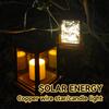 Hanging Flickering Solar Lights Star/Candle Garden Decoration Lantern Waterproof Landscape Yard Lights Terrace Lamp with Hook