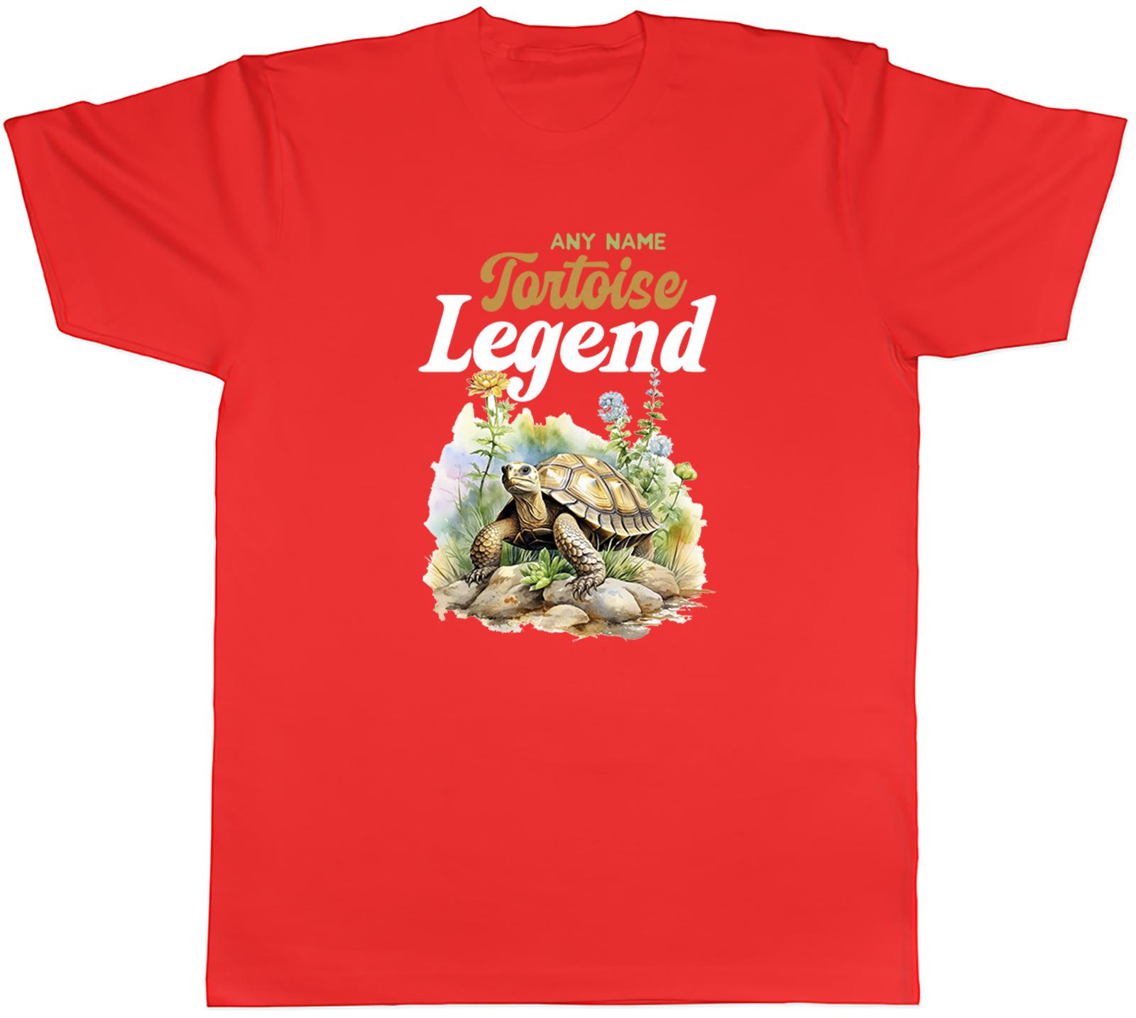 Personalised Any Name Tortoise Legend Reptile Mens TShirt Tee Gift Top S