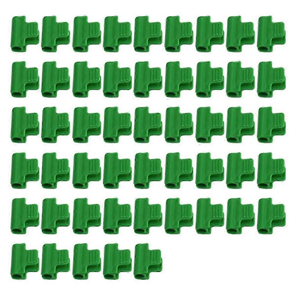 50Pcs Greenhouse Clamps,Pipe Clamps for 16mm Plant Stakes,Row Cover Clips Garden Hoops Garden Clip