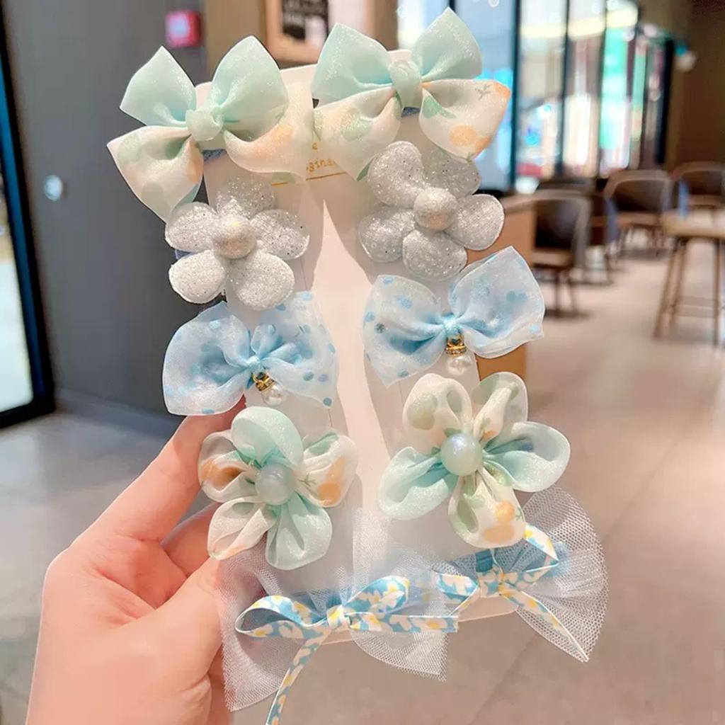 Princess Girl Bow Hair Accessory Children's Hair Clip Fabric Hair Accessory Baby Flower Clip Girl Bangs Hairpin