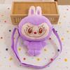 Sac à bandoulière poupée Labubu dessin animé mignon Sac à dos étudiant Sacs à bandoulière Monstres Voyage en extérieur Jouet