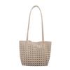 High-looking, Fashionable And Western-style Woven Vegetable Basket, Hollow Bag, Shoulder Tote Bag, Personalized Trendy Large-capacity Armpit Bag