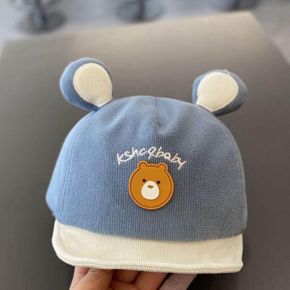 Solid Color Baby Baseball Cap Animal Infant Sun Hat Lovely Bear Baby Hat  Kids
