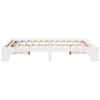 Bed Frame White 140 x 200 cm Solid Pine Wood
