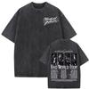 King of Pop Michael Jackson Bad World Tour T Shirts Men Women Casual Loose Oversized Tshirt Hip Hop S Vintage Washed Tshirts
