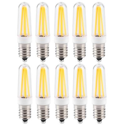 10 Piezas Bombilla Pequeña 3W Base E14 Blanco Cálido Bombilla de Iluminación para el Hogar para Lámpara de Araña Lámpara de Techo