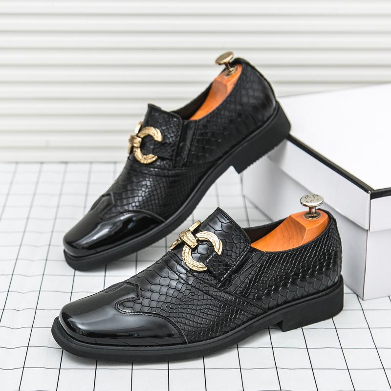Fashion Classic Trends Autumn Outdoor Men's Leather Shoes Platform Oxfords Male Derby Shoes Casual Mens Lace Up Thick Soled Work Shoes