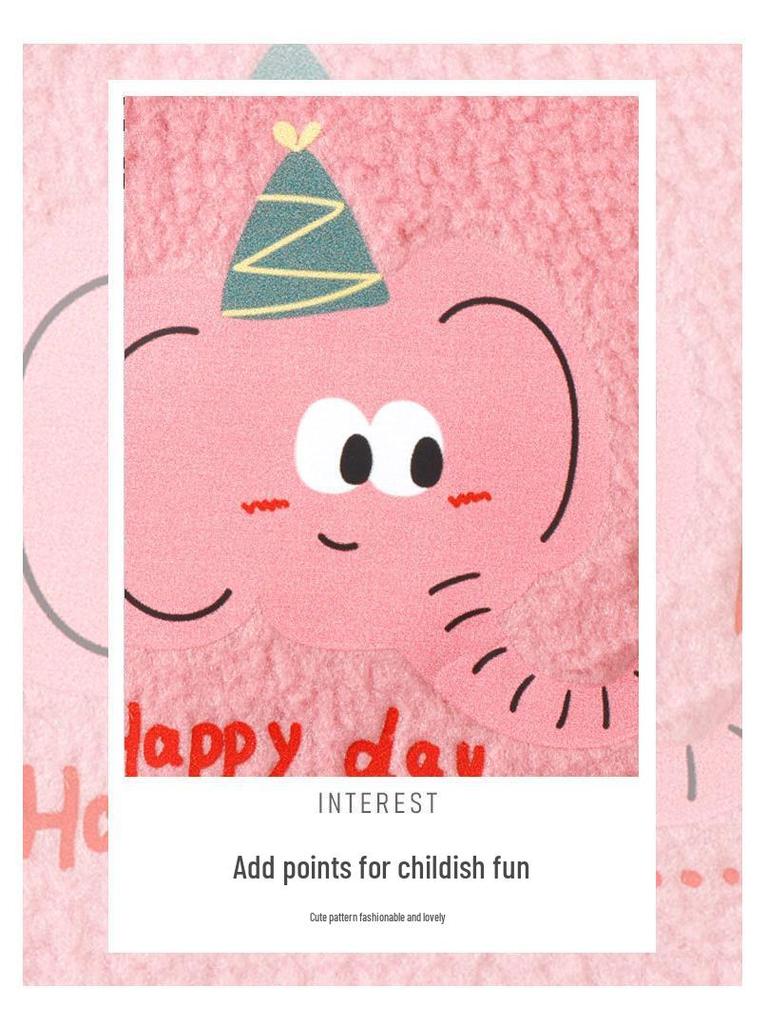 Children's Autumn/Winter Fashion Fleece Top - Casual Big Kids' Clothing, Parent-Child School Uniform, Boys & Girls.