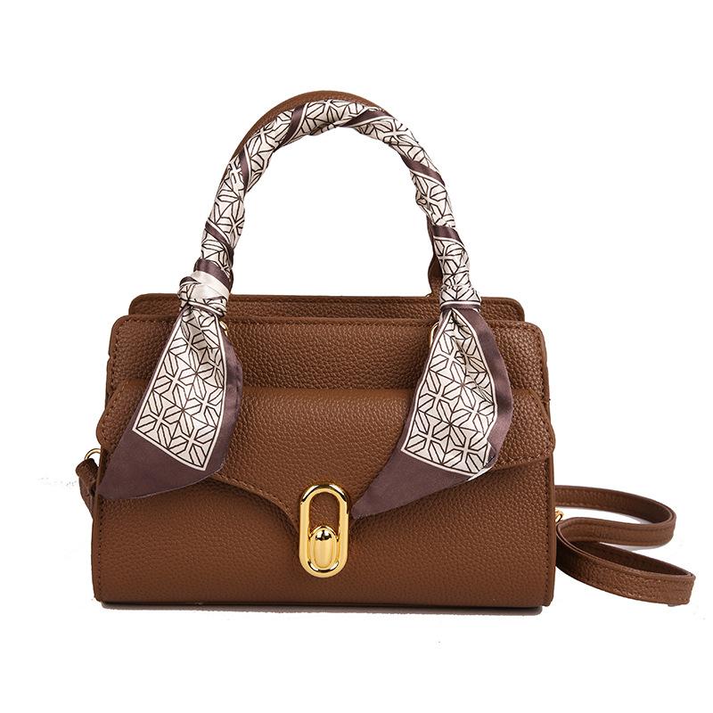 Spring and Summer New Fashion Versatile Handbag Niche Design High Sense Shoulder Crossbody Commuter Briefcase