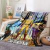 1PC Onepunch Man Patterned Flannel Blanket Suitable For All Seasons For Home Decor Warmth And Comfort Gifts Holiday Present