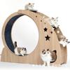 Solid Wood Multi-layer Cat Treadmill Silent Roller Indoor Pet Exercise Fitness Cat Climbing Frame Toys Pet Scratchers Products