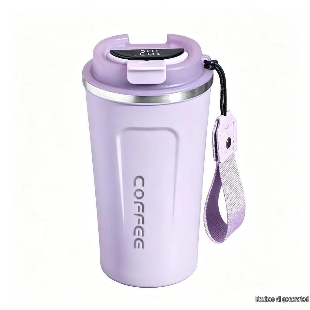 316 Stainless Steel Smart Display Insulated Coffee Mug, Large Capacity with Custom Logo