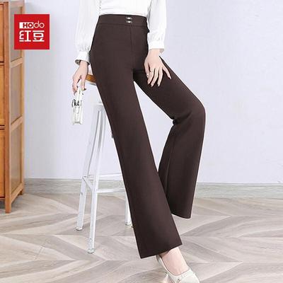 Hodo Women's Spring High-Waist Flared Casual Pants