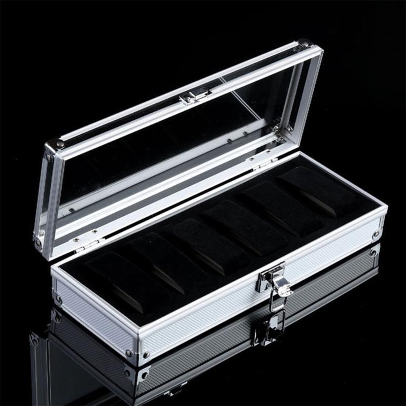 6/12 Slots Watch Box Organizer Watch Display Storage Box Jewelry Watch Box