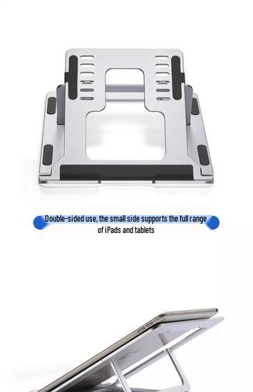 Adjustable Aluminum Laptop Stand: Foldable, Portable Cooling Desk for Office & Gaming