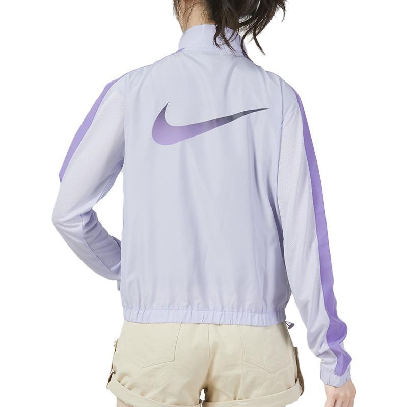 Nike Jackets Women's Purple Stand Collar Moderate DX1038-536