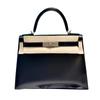 Haute couture version first layer box cowhide second generation Keli bag genuine leather women's bag commuter handbag shoulder messenger bag