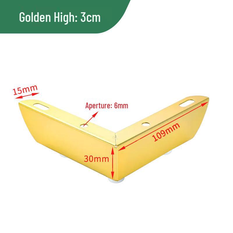 Nordic L-Shaped Metal Furniture Legs for Sofas, Tables, and Cabinets