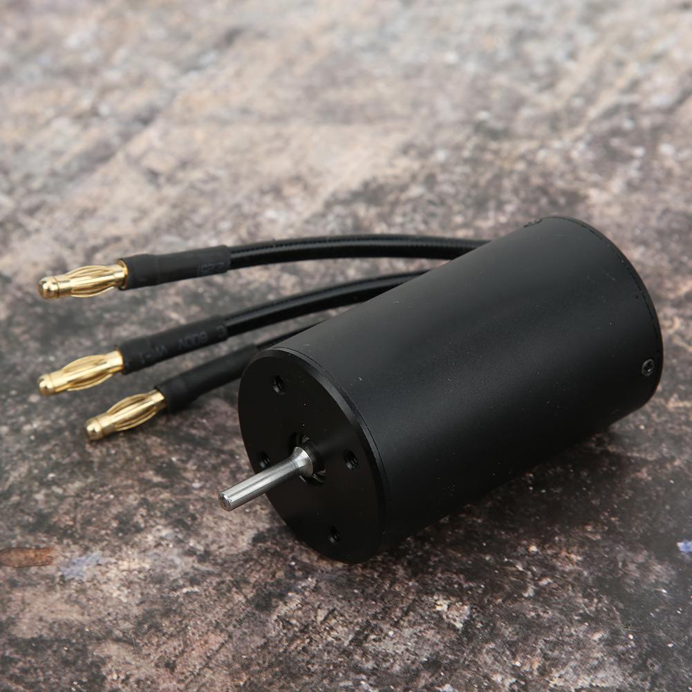 Surpass 3660 Waterproof 4 Pole Brushless Motor RC Car Replacement Accessory (Black)3300KV
