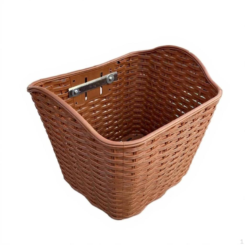 Rear Basket, Large Capacity Wire Waterproof, Sturdy Duty Brown Liner