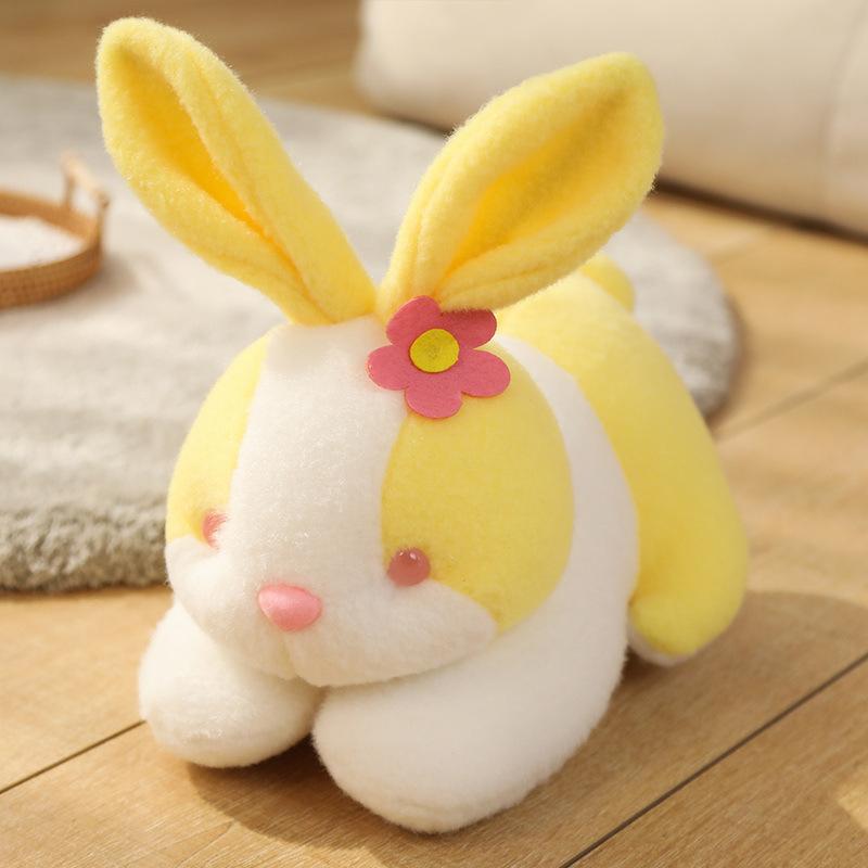 Super Cute Colorful Bunny Plush Toy Doll Soft Cute Rabbit Doll Claw Machine Doll Wedding Sprinkle