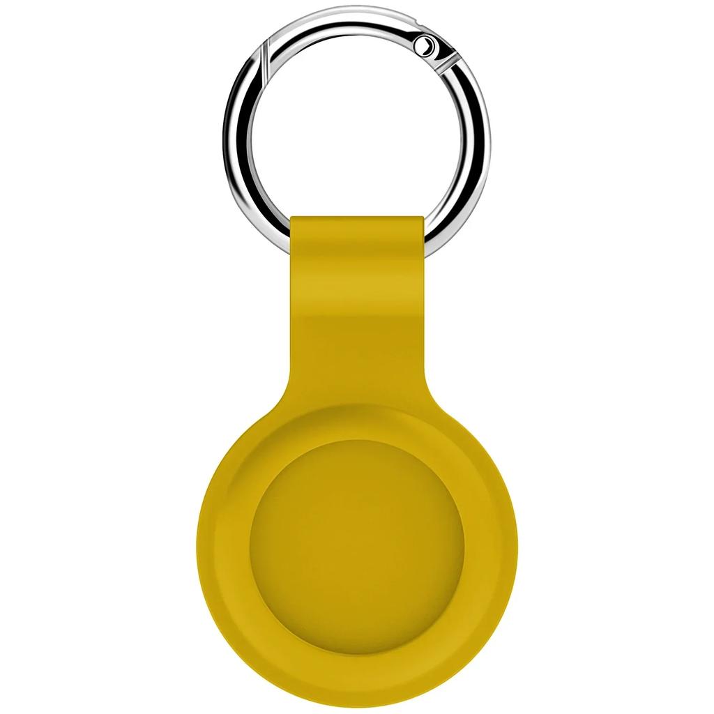 საფარი Apple Airtags Case თხევადი სილიკონის დამცავი Shell ტრეკერი აქსესუარები ნაკაწრის საწინააღმდეგო ყდის Keychain საჰაერო ეტიკეტის ქეისი