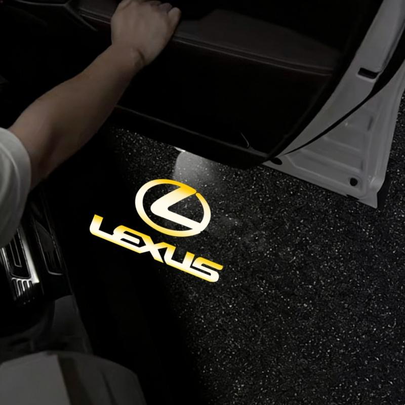 

2026 Hot Interior Stickers LED Car Door Projector Welcome Ghost Shadow Light Accessories For Lexus RX ES GX LS LX IS GS UX Serie