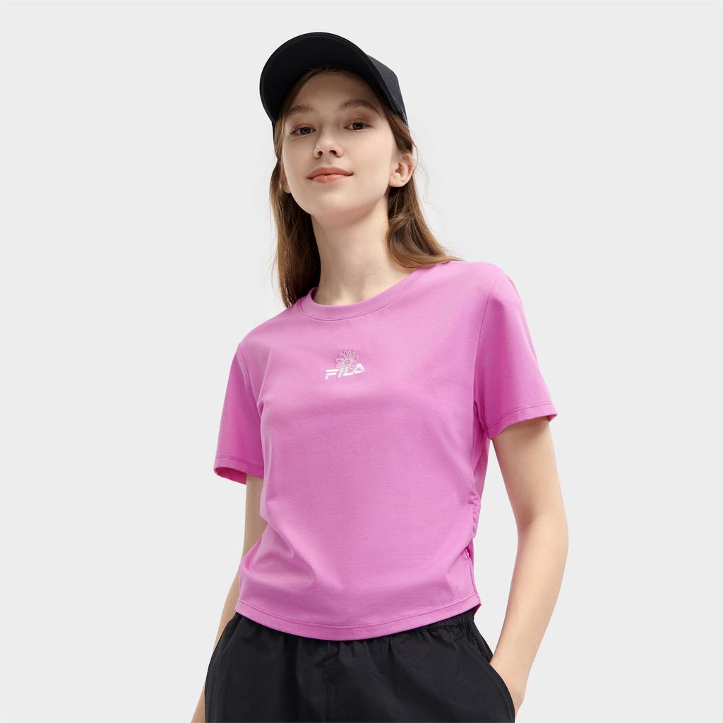 New FILA T Shirts Women's Purple Clay Red F11W429117FPU