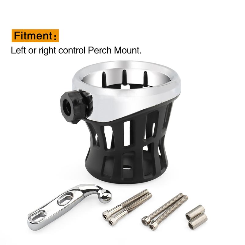 ABS& Aluminum Motorcycle Drinking Holder Cup For Honda GL1800 Goldwing 1800 2018 Passenger Bottle Cup Mounting Bracket