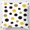 Yellow and Pink Pattern Square Pillowcase Home Decoration Cushion Cover