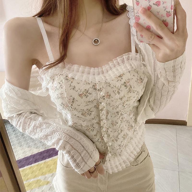 

Женские модные укороченные топы без рукавов с жемчужными пуговицами, жилет, милые майки, топы на бретельках