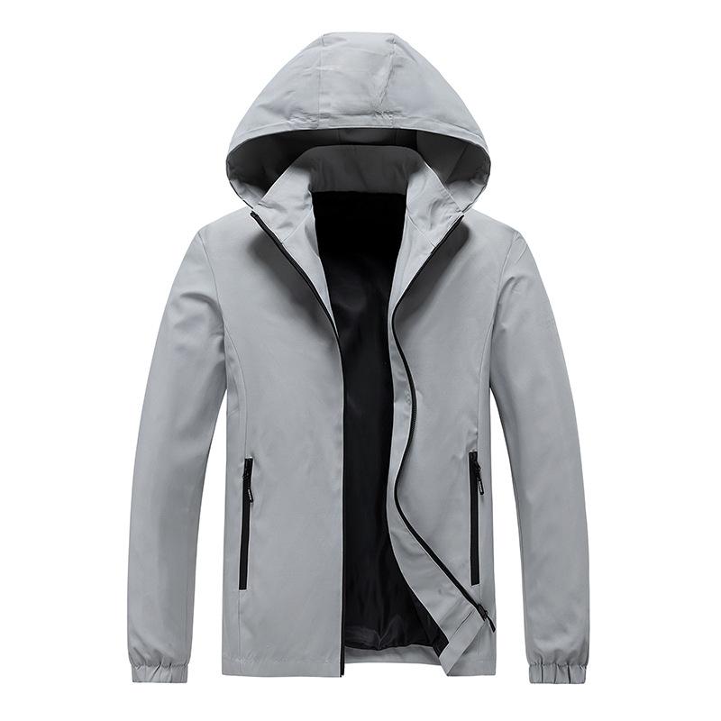 

Men s Coat New Spring and Autumn Korean Version Casual Large Size Hooded Jacket Men s Top Trend 5XL