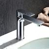 Hot Selling Modern Single Handle Chrome Plated Silver Color Stainless Steel Deck Single Hole Basin Mixer Ceramic Valve Bathroom