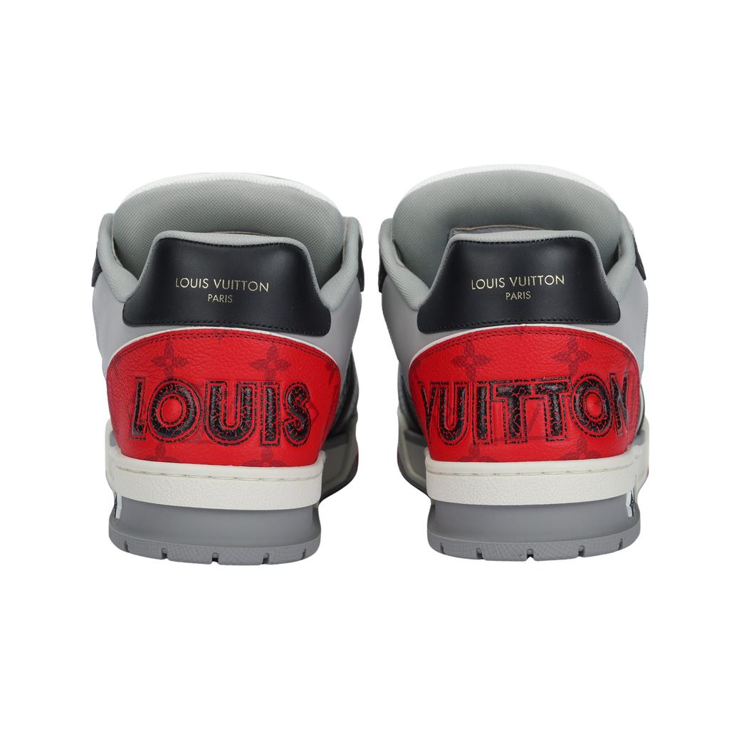 Louis Vuitton Trainer Low 'Velcro Strap - Black Grey Red' 1AC4ZU