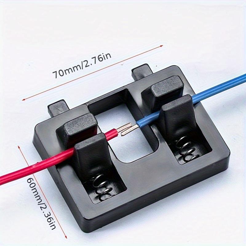 1pc Spring Clamp for Wire Soldering, Upgraded Version with Better Return Mechanism, Durable Lifetime, Multi-Functional Welding Electrode Holder