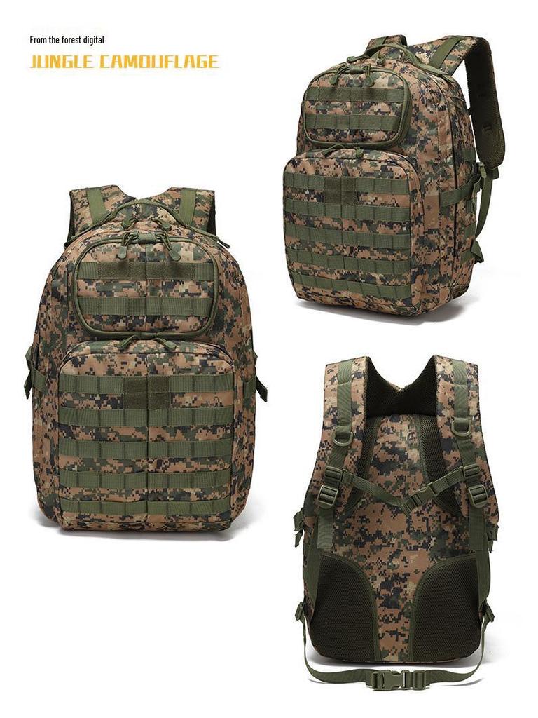 Outdoor Tactical Backpack with MOLLE System for Hiking, Cycling, and Mountaineering - Unisex, Large Capacity