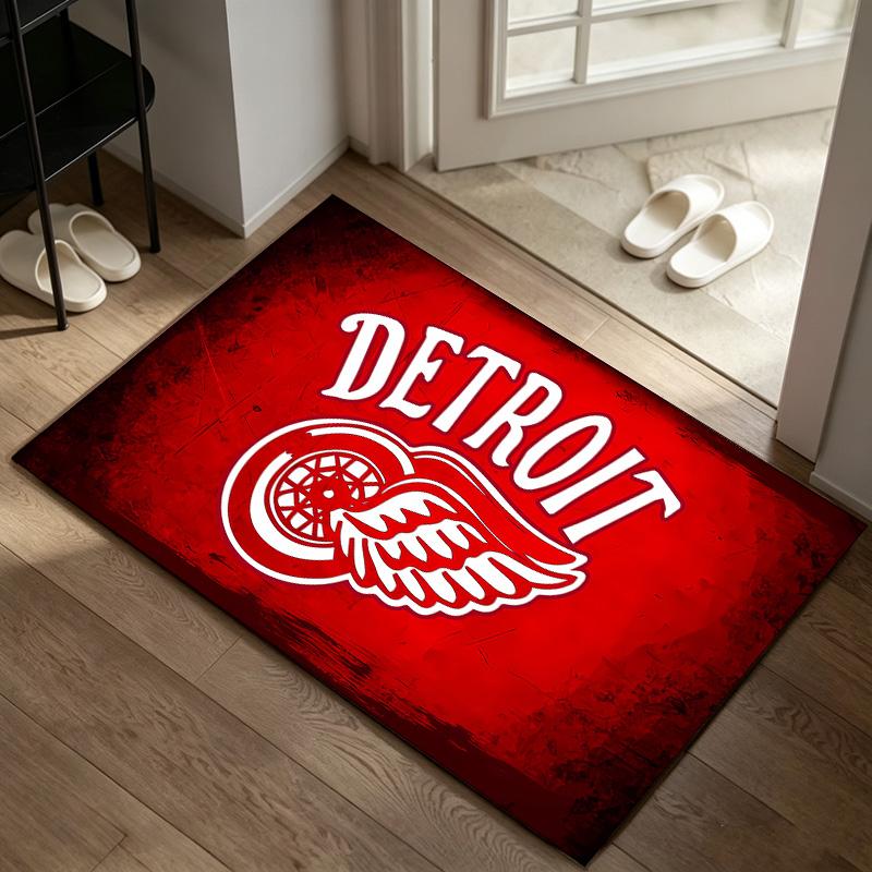 Detroit Red Wings A rug suitable for office chair areas living rooms and computer desks perfect for home offices and an ideal holiday gift