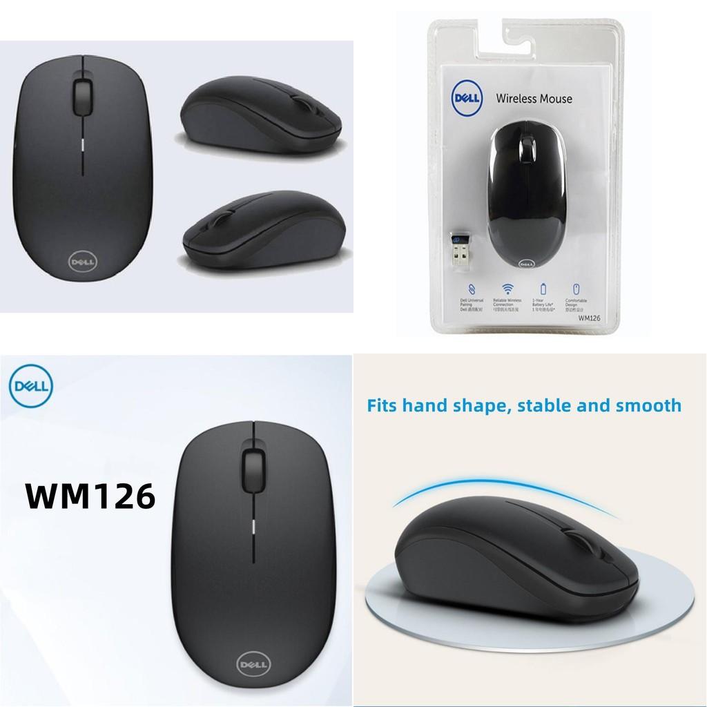 Dell WM126 Kabellose Desktop-Computer-Büro-Energiesparmaus Schwarz
