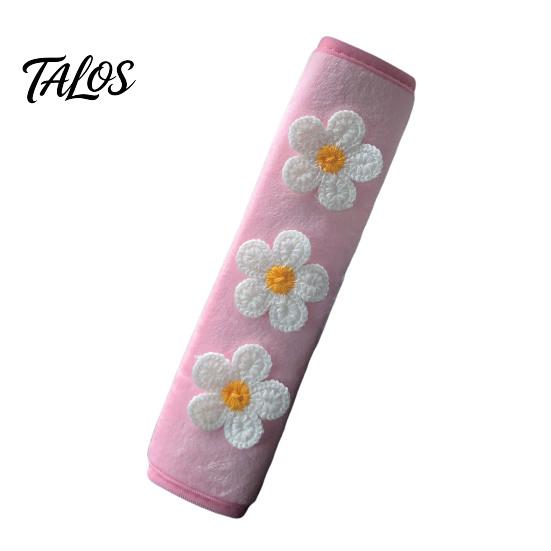 Cute Flower Seat Belt Cushions Floral Pads for Car, Soft Mesh Shoulder Skin Friendly Seatbelt Padding Strap Covers, Comfortable Universal Protective