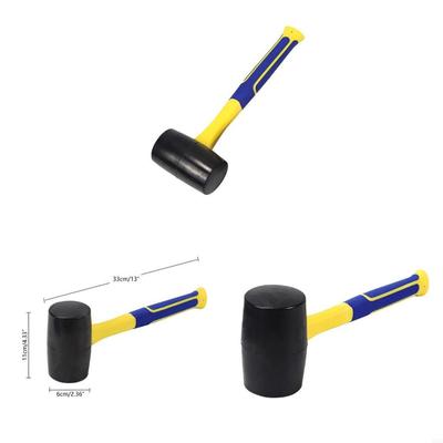 H7EE Reliable Rubber Hammer Mallet for Furniture Assembly and Fixing Hand Tool