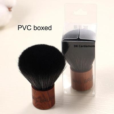 Brosse de Nettoyage Poussière d'Ongles à Manche en Bois et Poils Doux Brosseurs Enlève-Poussière d'Ongles Accessoire de Nettoyage pour Salon d'Ongles à Poils Doux