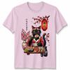 Japanese Sushi Cat Kitten Anime Unisexga Unisex T Shirt Unisexs Unisexs Tee