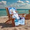 Custom Name Ultra-Soft Beach Towel with Elsa Theme,Ideal for Pool - Camping, Diving - Perfect Travel Essential, Vibrant Beach Towel.