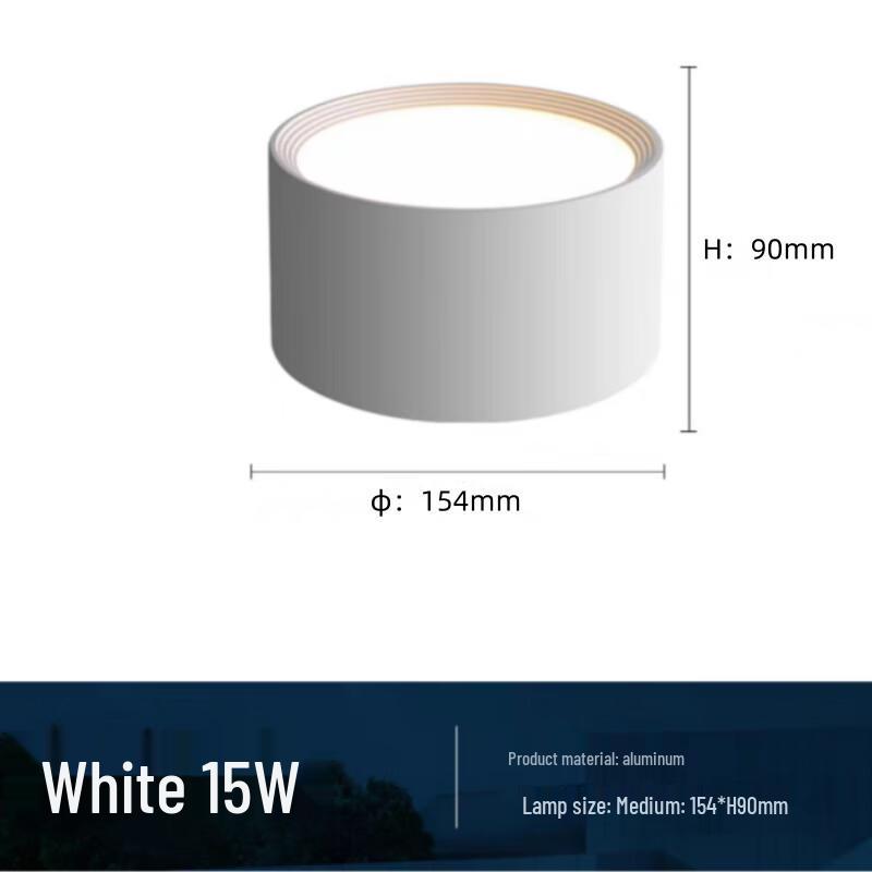 Минималистичная круглая светодиодная потолочная светильник накладного монтажа