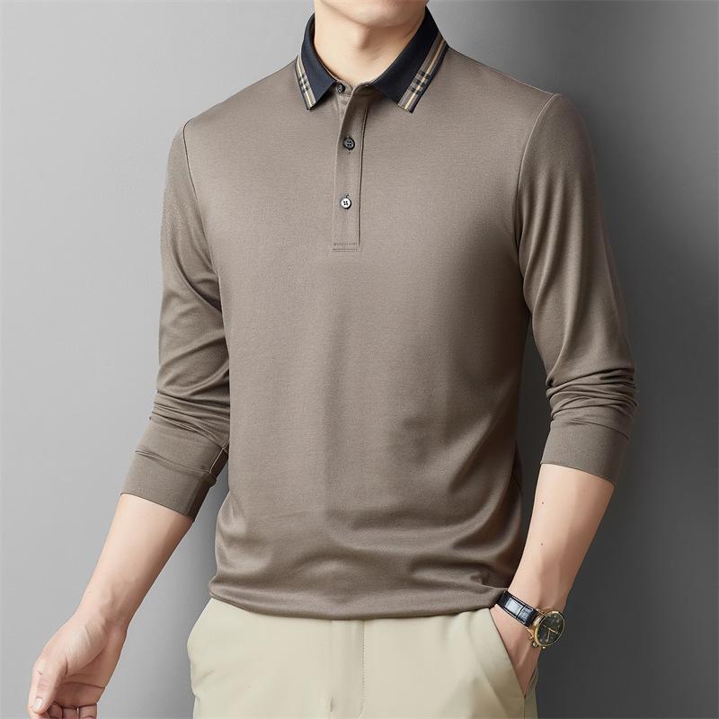 Осенняя мужская футболка с длинным рукавом — фото 8