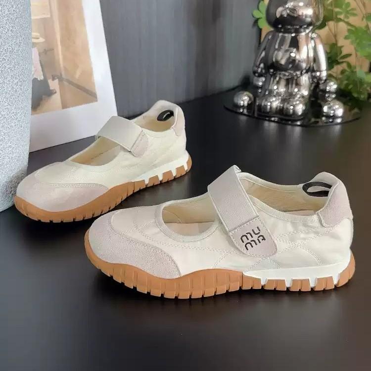 Żółte damskie buty Mary Jane lato nowe wewnętrzne podwyższenie na rzep lekkie usta okrągła główka buty płócienne pojedyncze buty