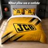 JCB Design Bed Bedding Set 1 Duvet Cover + 2 Pillowcases Soft Breathable Household Bed Linens