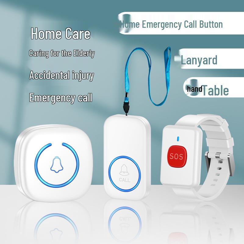 Allarme di Emergenza Wireless a Pulsante Unico per Anziani e Chiamata di Soccorso Remota