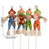 F26C Halloween Scarecrow Decoration Standing Scarecrow Decorations for Garden Home School Yard Porch Thanksgiving Decorations